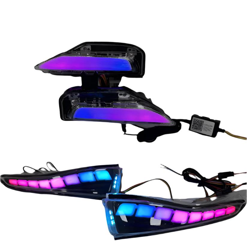 2014-2024 Infiniti Q50 Q60 Q70 Flow Series RGB LED Side Mirror Lights + Turn Signals