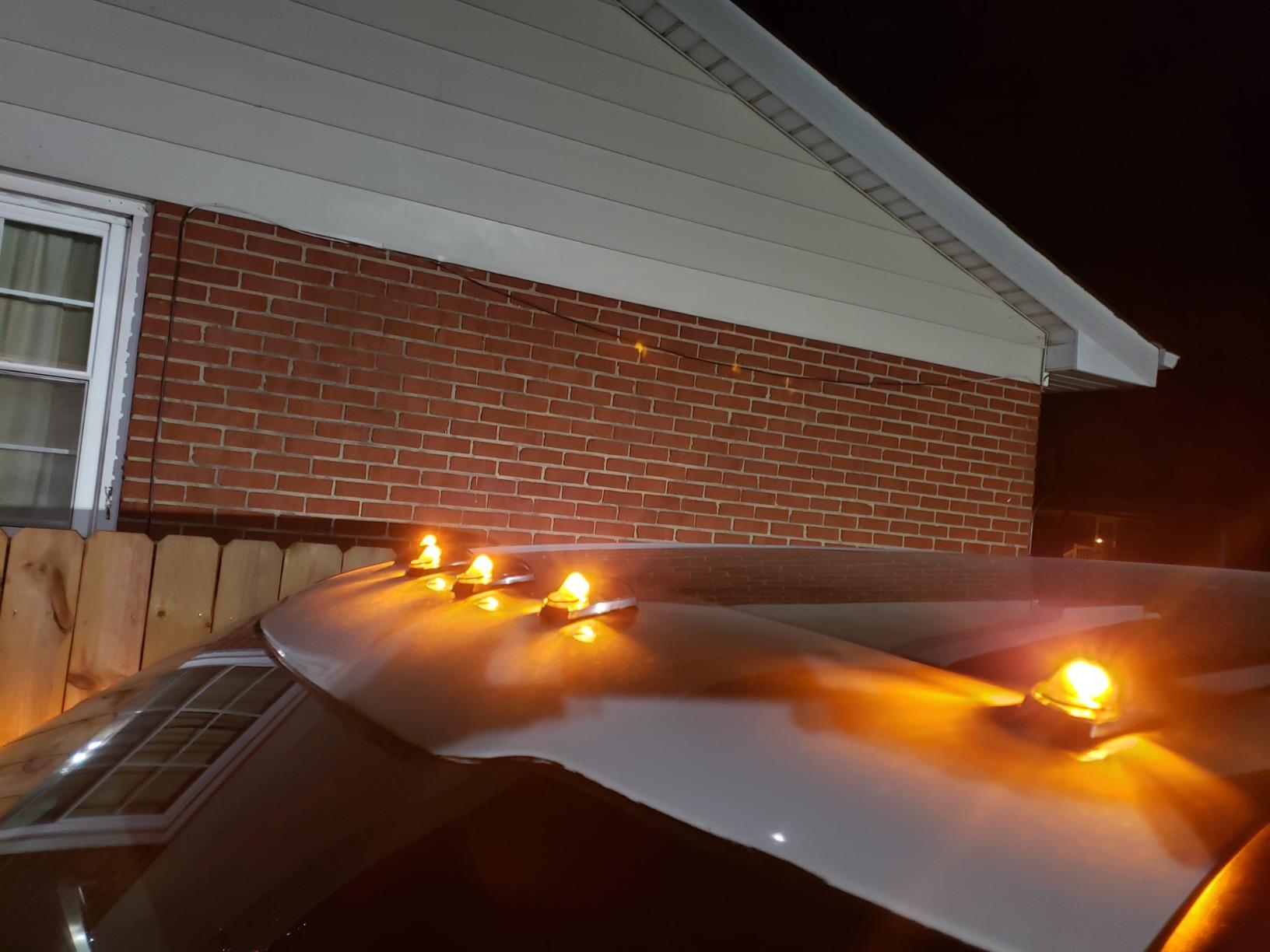 2017-2022 Ford F250 F350 Super Duty Clear Smoked White Amber LED Roof Cab Lights