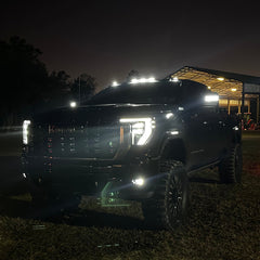 2020-2026+ GMC Sierra HD 2500 Smoked White Amber SCANNING LED Side Markers