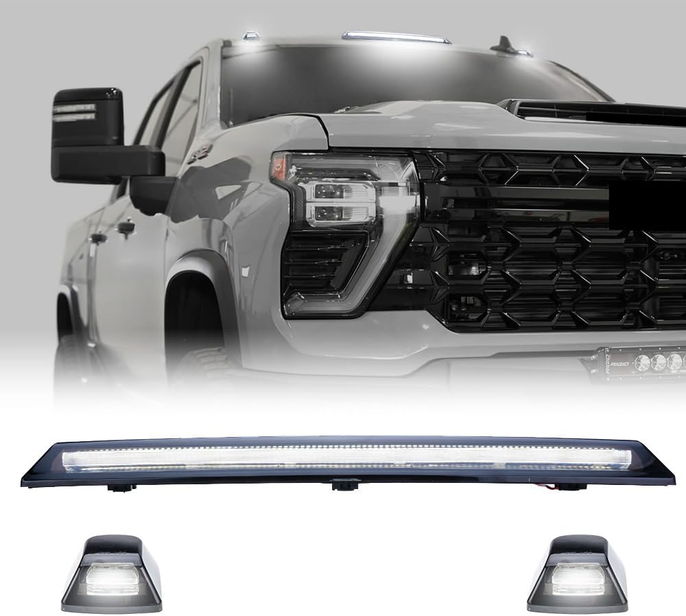 2020-2026+ GMC Sierra HD 2500 Smoked White Amber SCANNING LED Side Markers