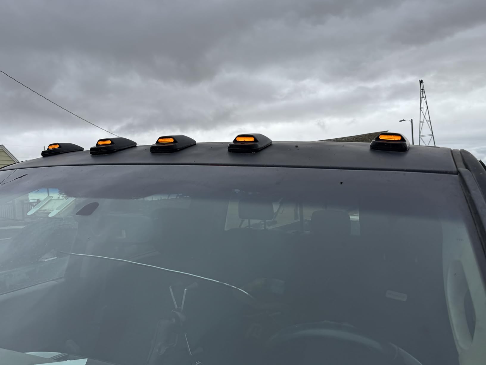 2003-2018 Dodge Ram HD Smoked White Amber Slim-Line LED Roof Cab Lights