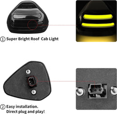 1999-2016 Ford F250 Super Duty Smoked Amber Slim LED Roof Cab Lights