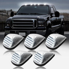 1999-2016 Ford F250 Super Duty Clear Smoked White Amber LED Roof Cab Lights